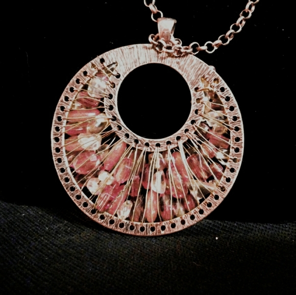 ⚓Brass and red stone necklace from Fashion Bug - Picture 4 of 6